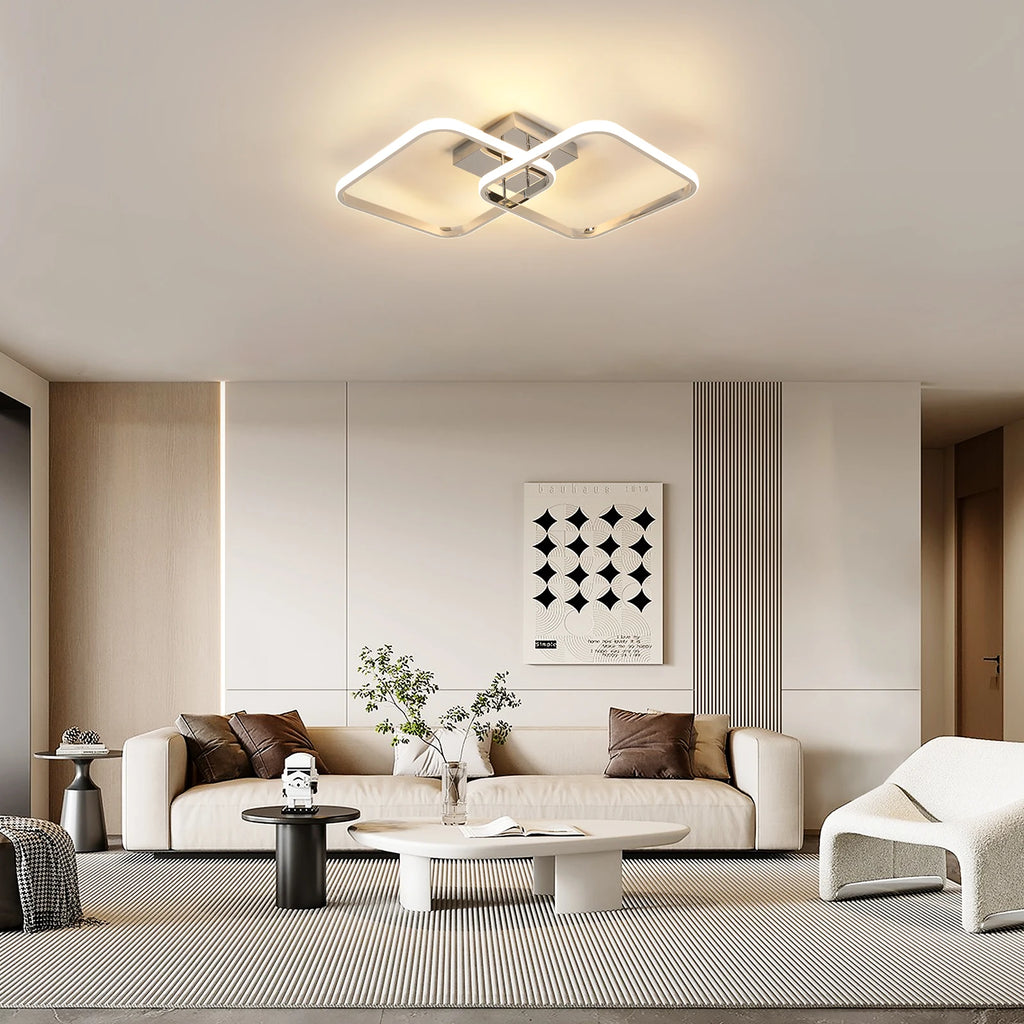 Twin Chrome – nowoczesna lampa sufitowa