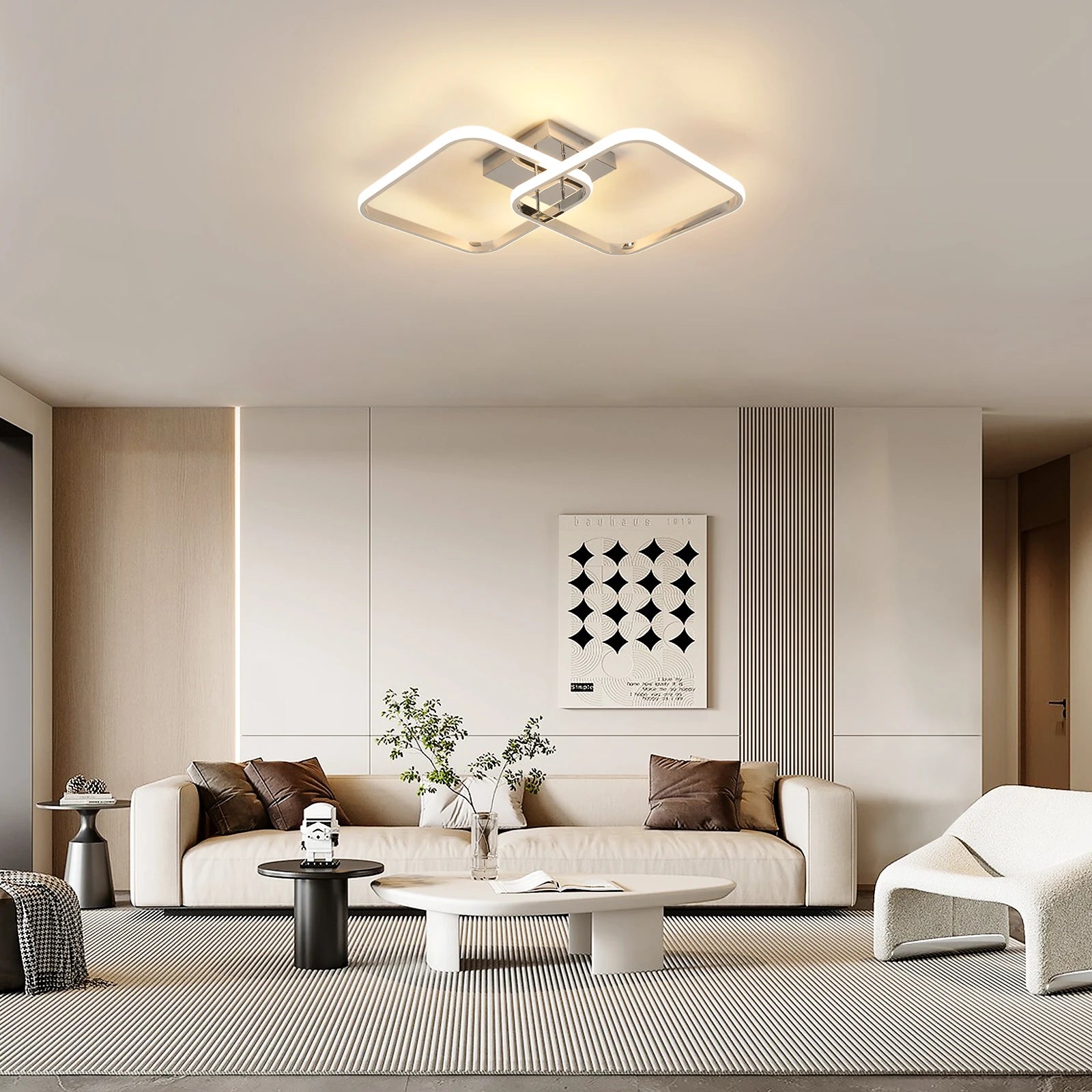 Twin Chrome – nowoczesna lampa sufitowa