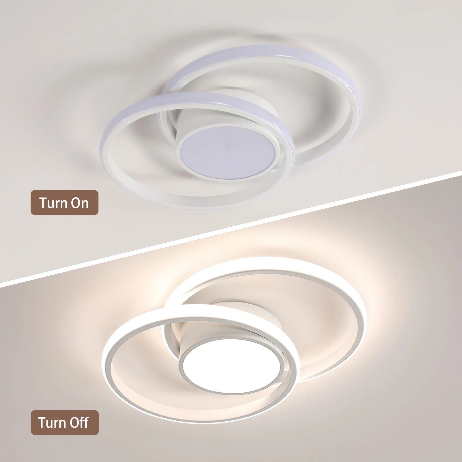 Modern LED Ceiling Lights,42W 3084LM LED Ceiling Lights,Natural Light 4500K Round Ceiling Lighting for Bedroom
