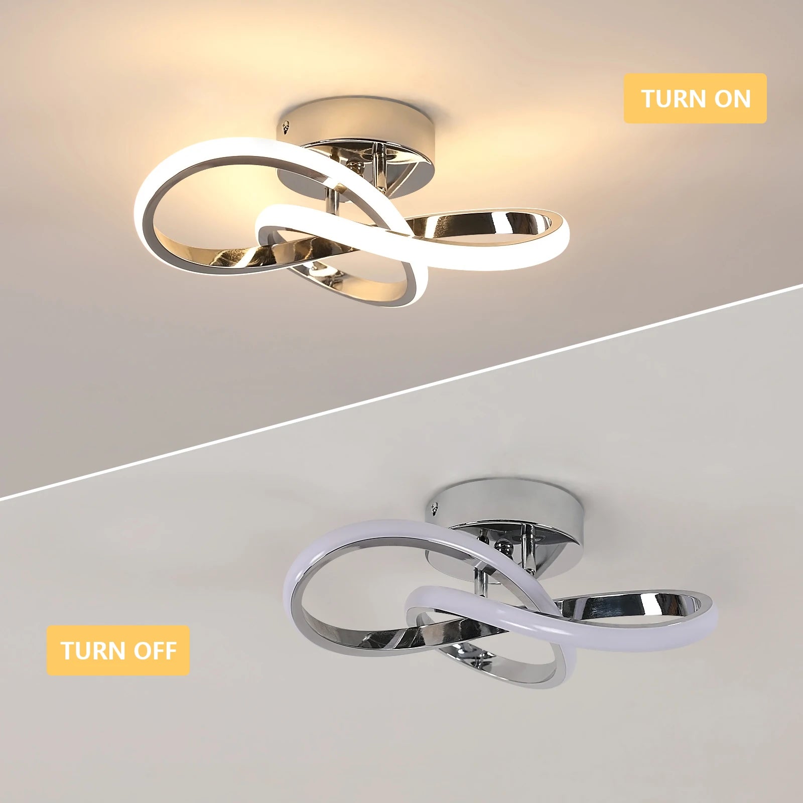 LED Ceiling Light Fixtures,30W Close to Ceiling Lamps,Modern Flush Mount Ceiling Light for Hallway,Bedroom,Warm Light 3000K
