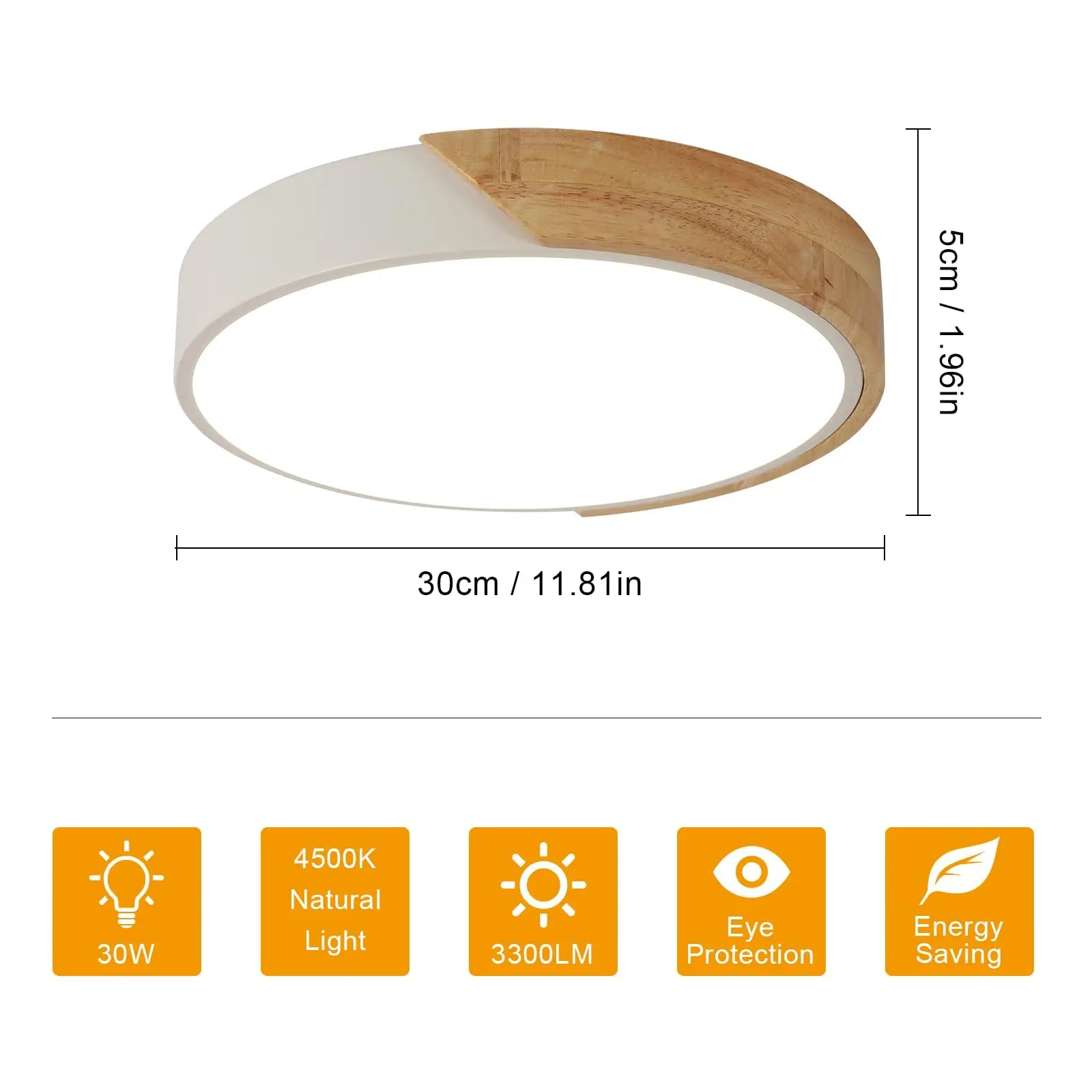 Oak Ring – nowoczesna lampa sufitowa