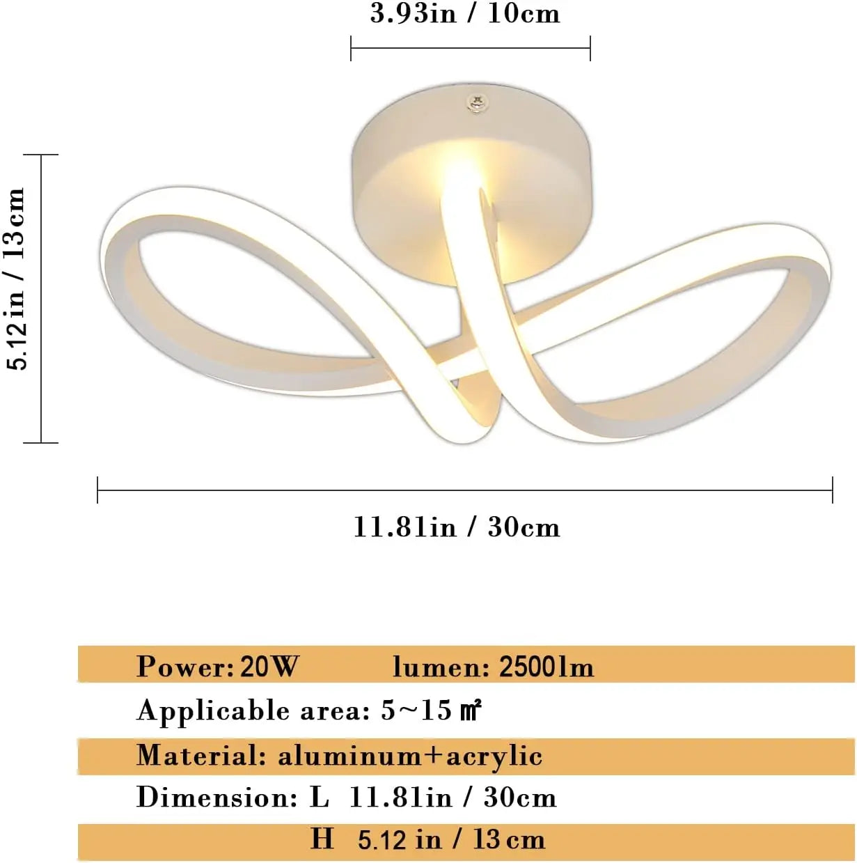 Infi – nowoczesna lampa sufitowa