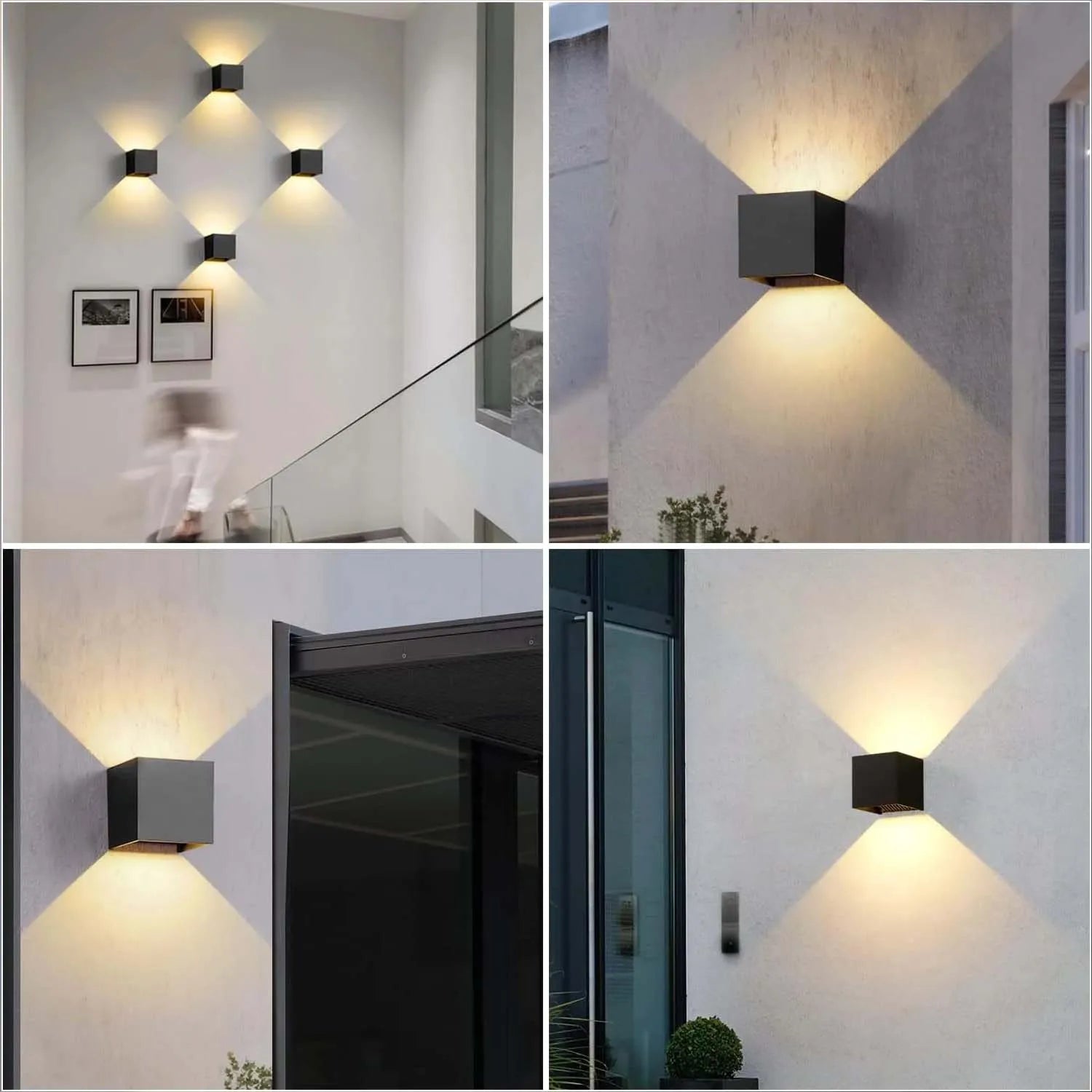 Cubic Beam (2pc) - nowoczesny kinkiet zewnętrzny