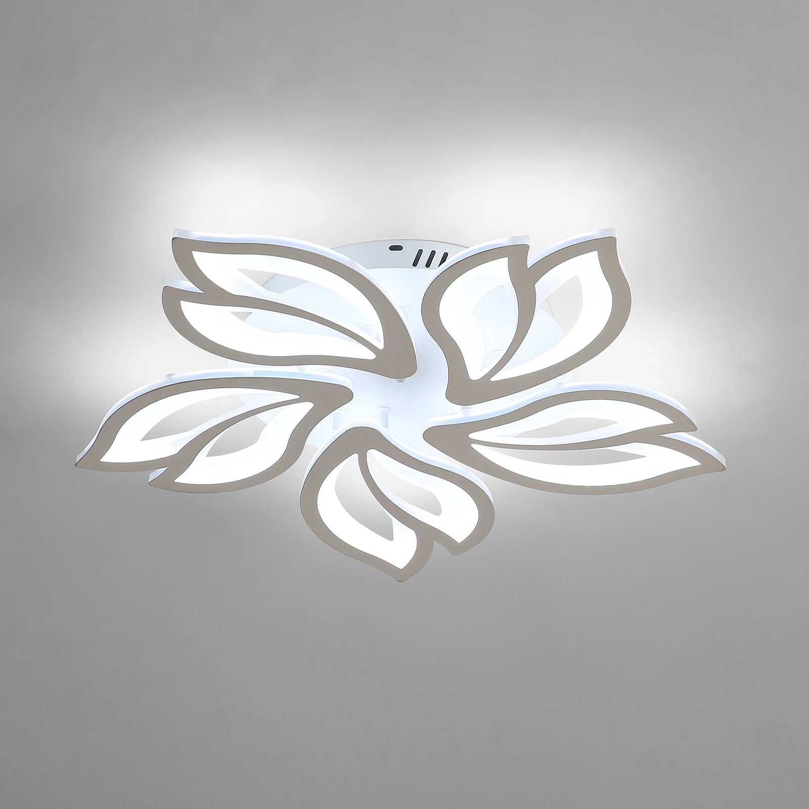 Modern Flower LED Ceiling Light, Non-dimmable Indoor Ceiling Lamp for Bedroom Living Room,Cold White Light 6500K