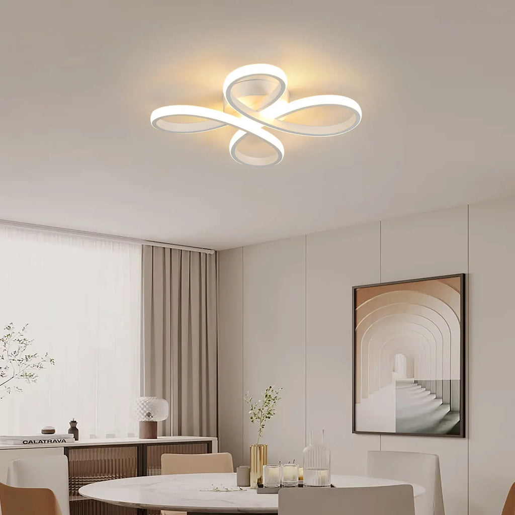 LED Ceiling Light,30W 3500LM Creative Flower Shapes LED Ceiling Lamp in Acrylic Modern Ceiling Light for Living Room,Bedroom,Dining Room,Warm Light 3000K