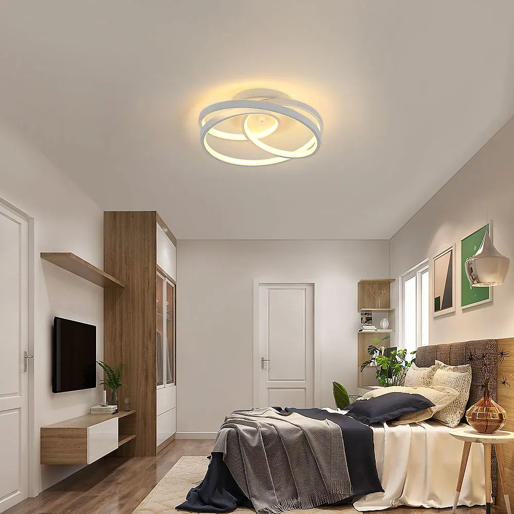 Modern Flush Mount Ceiling Light,Led Ceiling Light Fixtures,40W Close to Ceiling Lights,3000K Warm Light