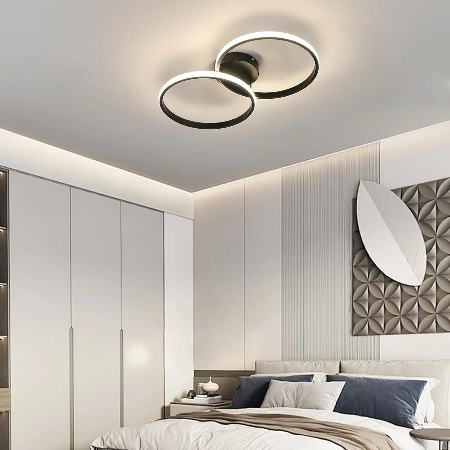 Dimmable LED Ceiling Light,38W 4275LM  LED Ceiling Light with Remote Control  Dimmable 3000K-6500K,Ceiling Lamp for Living Room