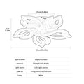 Modern Flower LED Ceiling Light, Non-dimmable Indoor Ceiling Lamp for Bedroom Living Room,Cold White Light 6500K