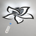 Dimmable LED Ceiling Light,40W 4700LM Modern Acrylic Ceiling Lights with Remote Control,Creative Petals Design For Living Room
