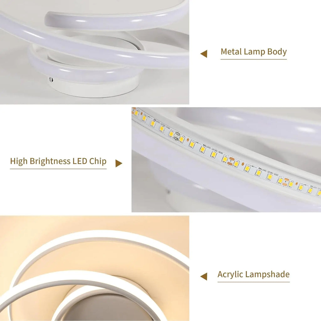 Spiral – nowoczesna lampa sufitowa