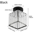 Crystal Ceiling Light,Close-to-Ceiling Lighting Fixture,For Hallway,Kitchen Island,Dining Room,E27 Base(Bulb Not Included)