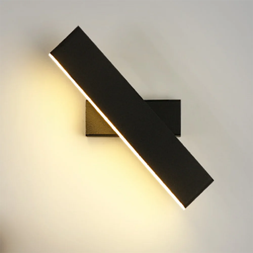 Ajustable Angle 360° Wall Light,Modern Bedside Reading Light Hardwired No Plug Wall Lamp 9W Dimmable Wall Sconce Light for Study Living Room Hallway Showroom,Warm Light 3000K