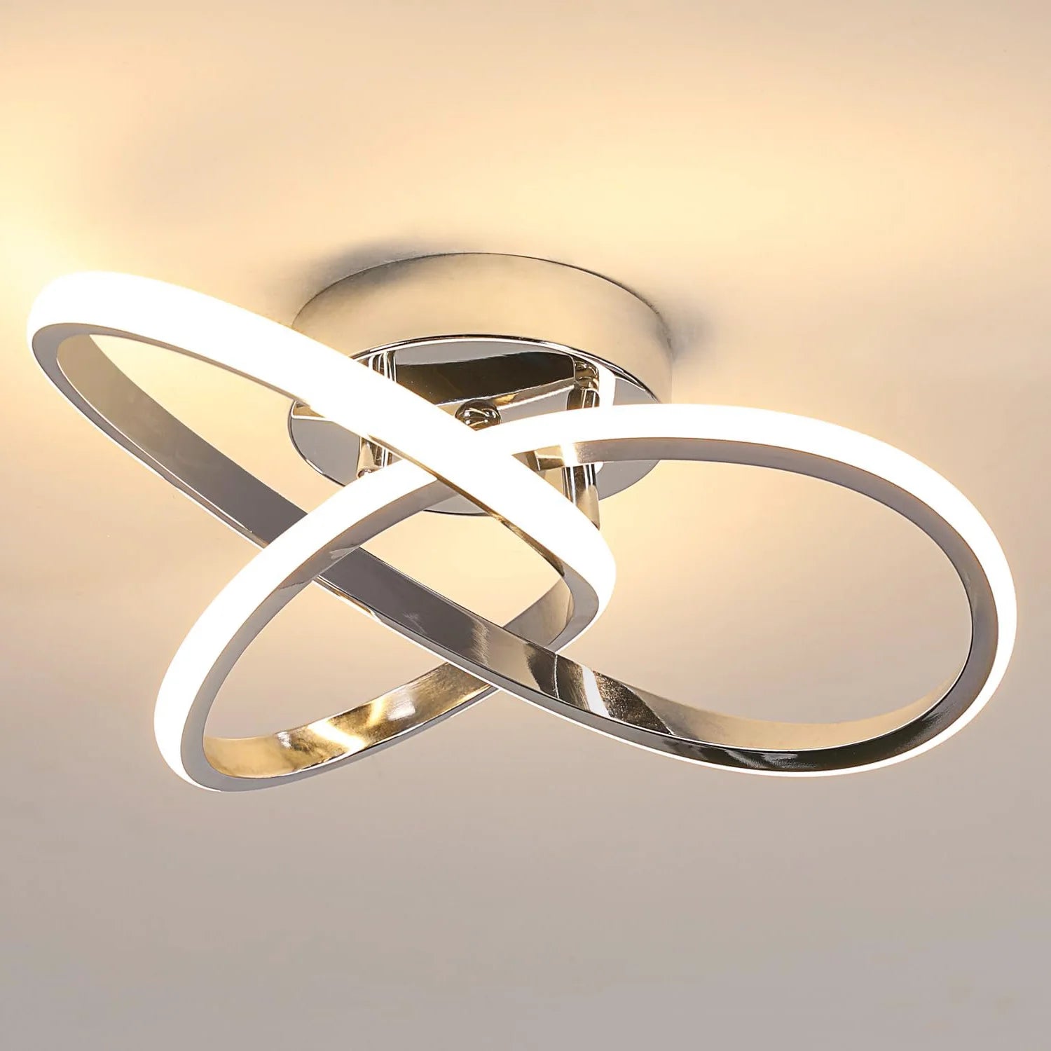 LED Ceiling Light Fixtures,30W Close to Ceiling Lamps,Modern Flush Mount Ceiling Light for Hallway,Bedroom,Warm Light 3000K