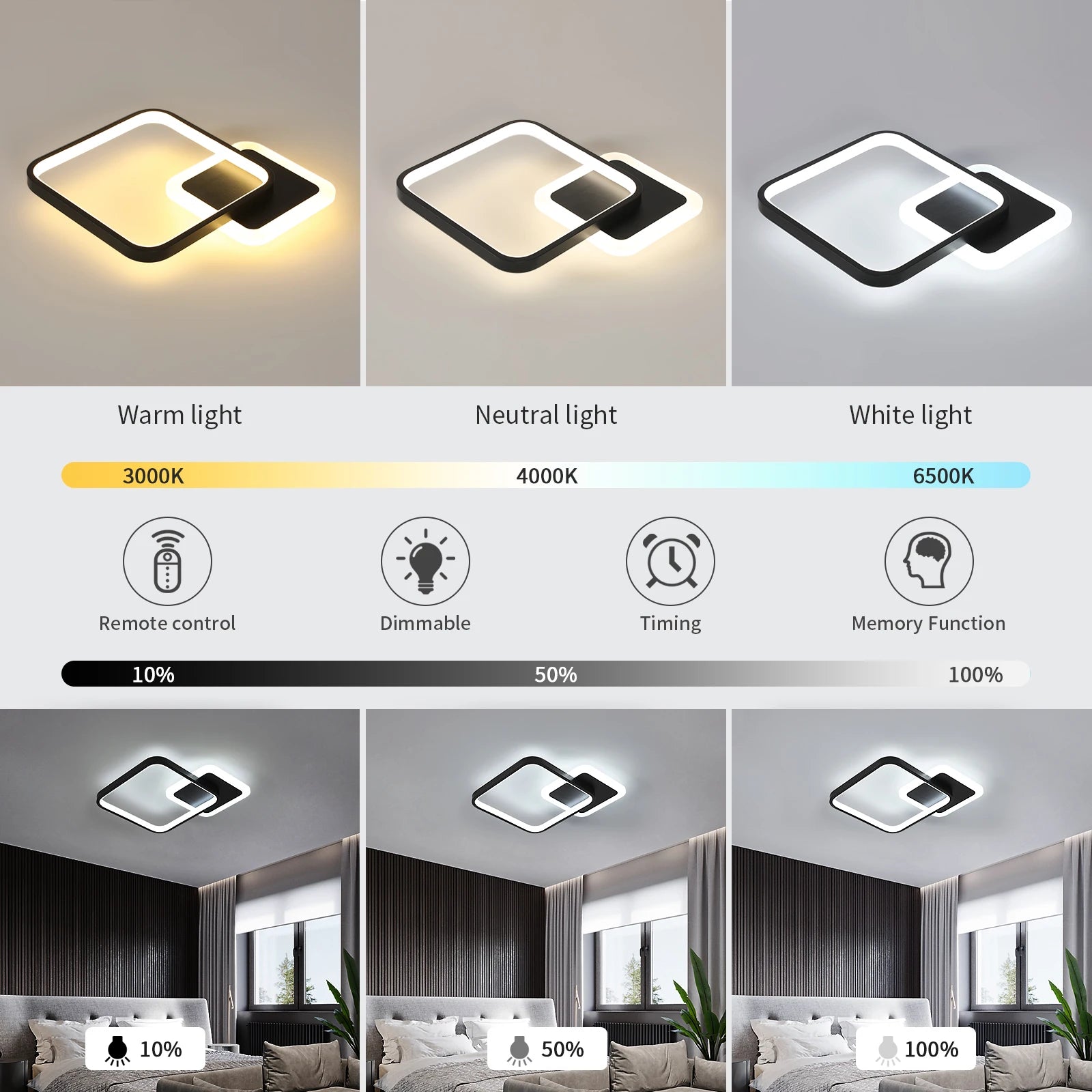 Vario Square – nowoczesna lampa sufitowa