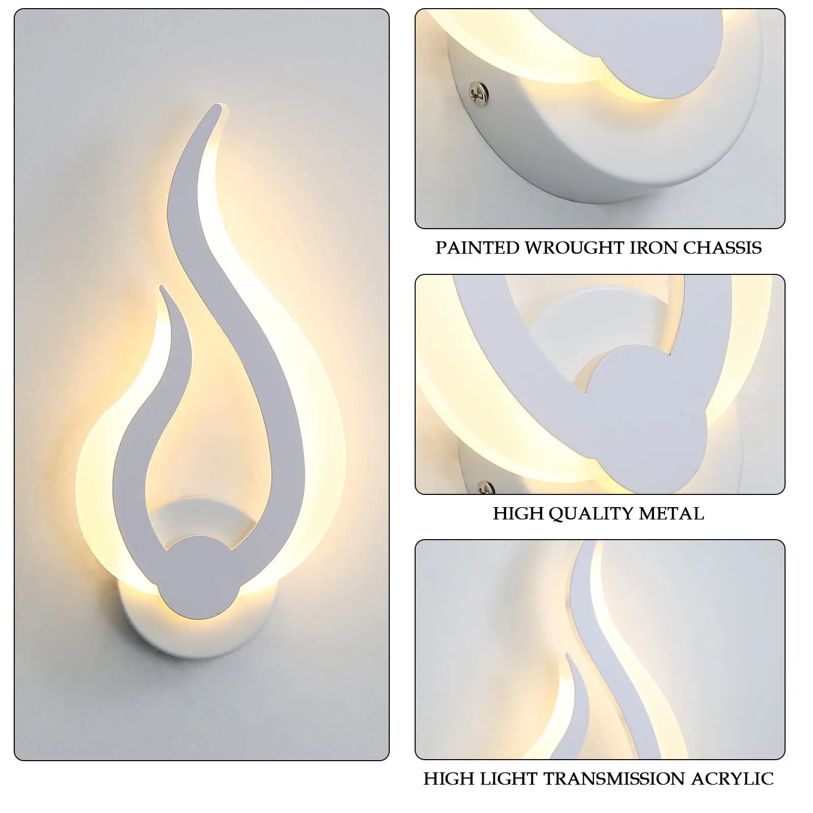 Flame Light – nowoczesny kinkiet ścienny