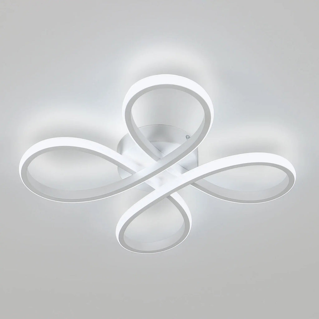 Modern LED Ceiling Lights,30W 2700LM Creative Flower Shape Chandeliers Ceiling Lamp For Bedroom,6500K Cool White Light