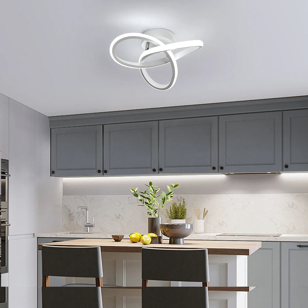 Modern LED Ceiling Light,25cm Clover shape Ceiling Lamp,Various lights for Hallway,Living Room,Bedroom 3000K/4500K/6500K