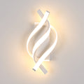 Modern LED Wall Lamp, 22W Spiral Twisted Design Wall Sconce Metal Indoor Lighting Fixture for Bedroom Living Room Corridor,Non-Dimmable,Warm Light 3000K