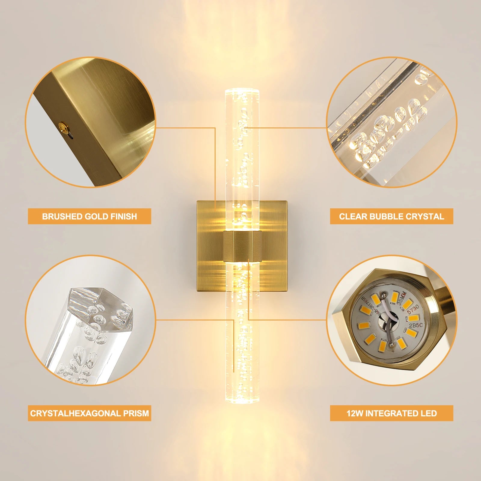 Aurum Pivot – nowoczesny kinkiet ścienny