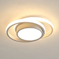 LED Ceiling Light, 36W 3240LM Modern Ceiling Light Dual-Round,Aluminum Close to Ceiling Light Fixture for Bedroom