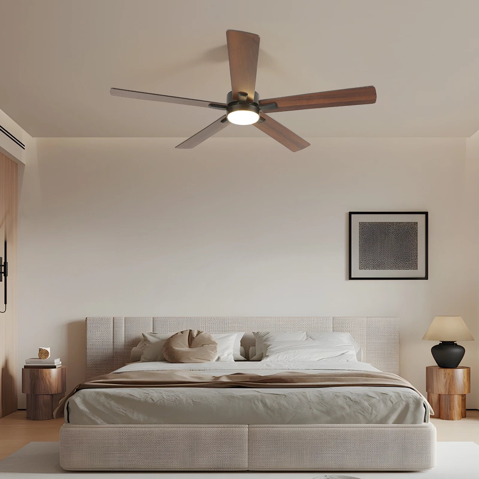 Dimmable Ceiling Fans Lights,LED Ceiling Fan With Remote Control,Adjustable 3-Color Temperatures Ceiling Fan Lamp 3000K-6500K
