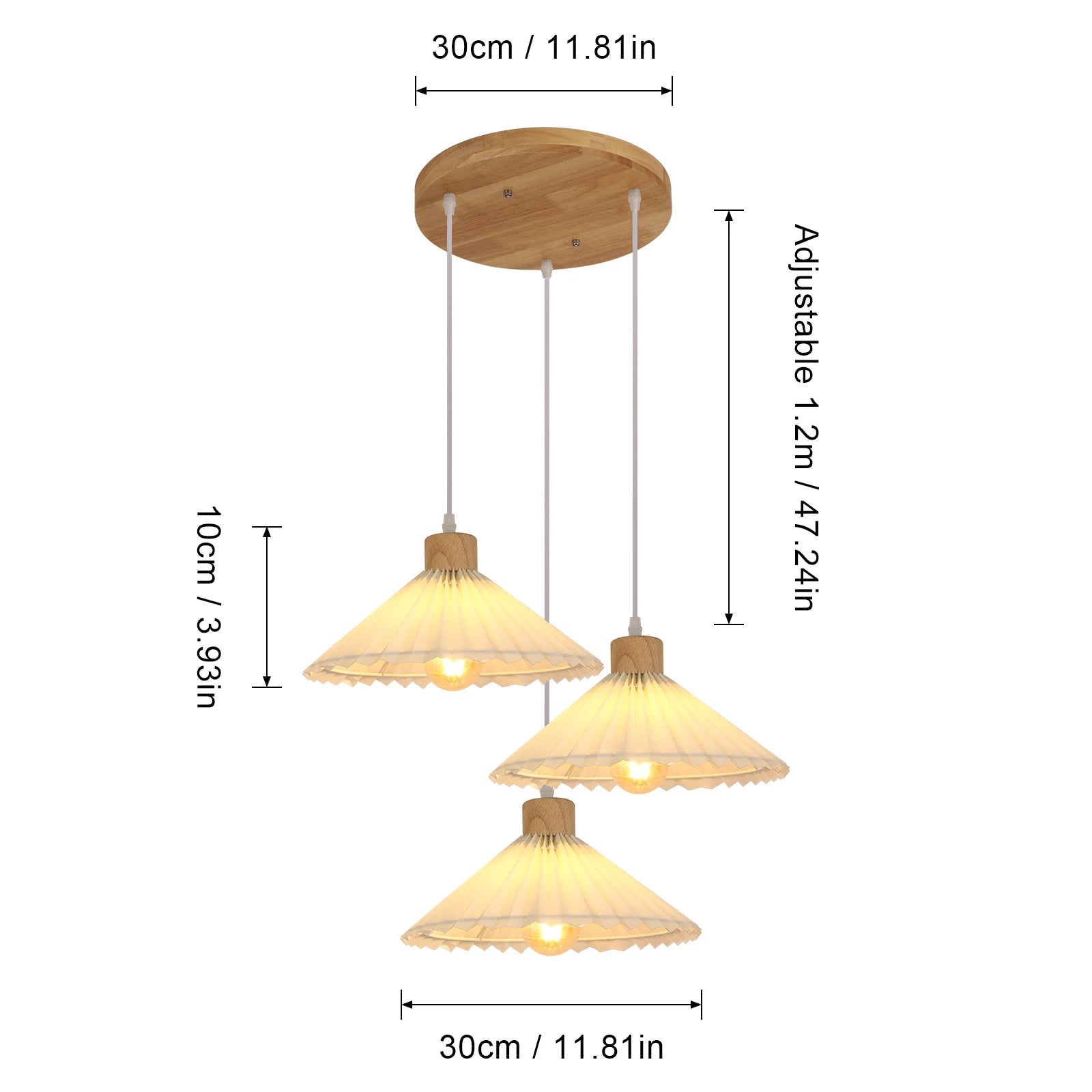 3-Light Chandelier,Industrial Farmhouse Ceiling Pendant Light,Adjustable Hanging Lamp for Kitchen Island(Bulb not included)