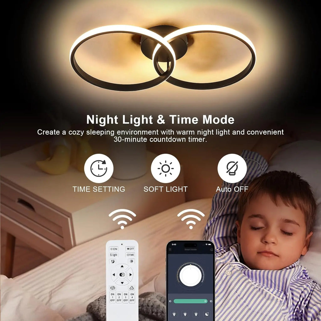 Dimmable LED Ceiling Light,38W 4275LM  LED Ceiling Light with Remote Control  Dimmable 3000K-6500K,Ceiling Lamp for Living Room