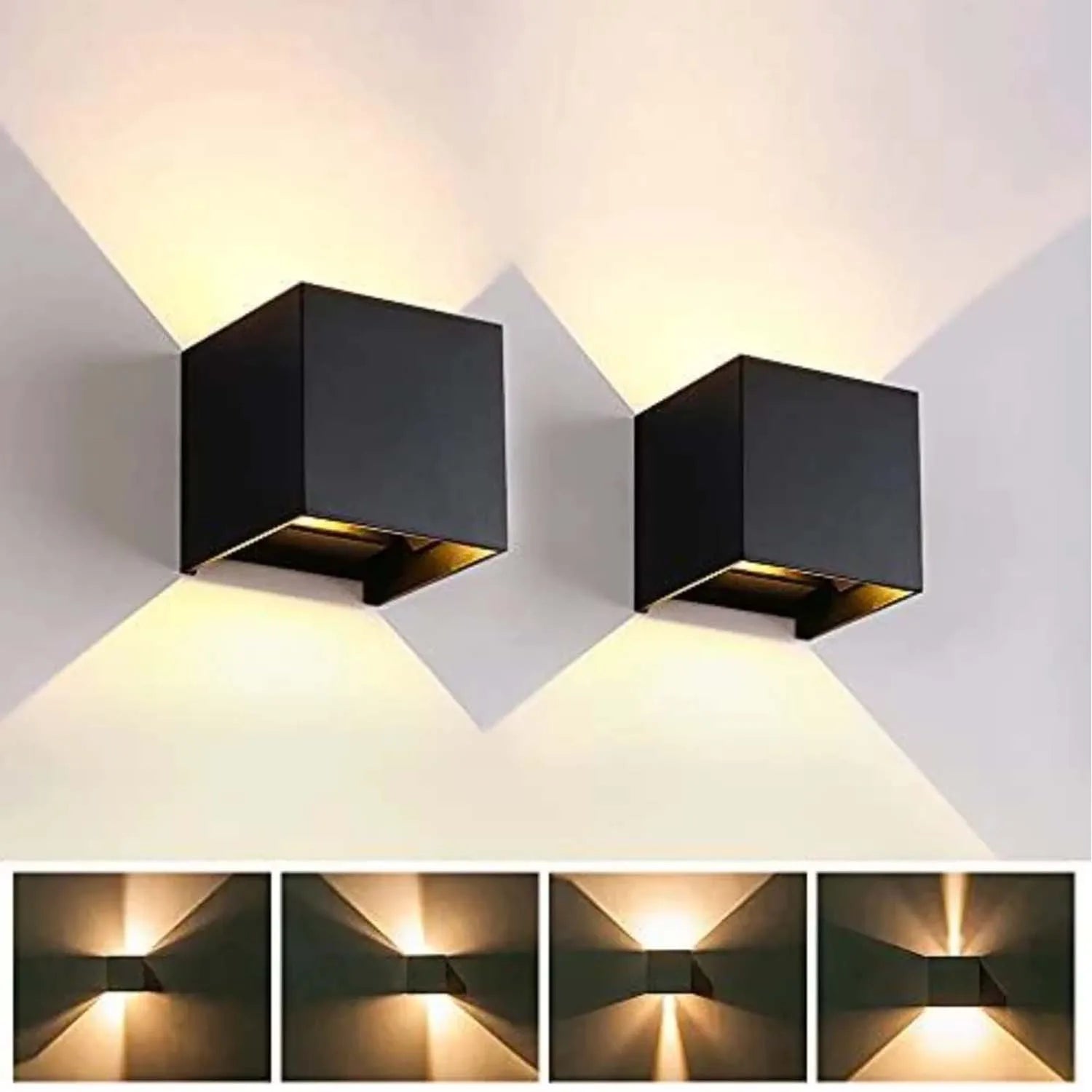 Cubic Beam (2pc) - nowoczesny kinkiet zewnętrzny