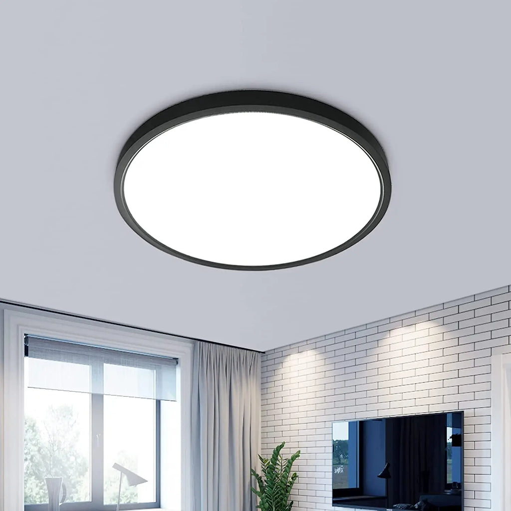 LED Flush Mount Ceiling Light,24W 2050LM Round Ceiling Lights,Ultra-Thin Ceiling Lamp for Bedroom,White Light 6500K