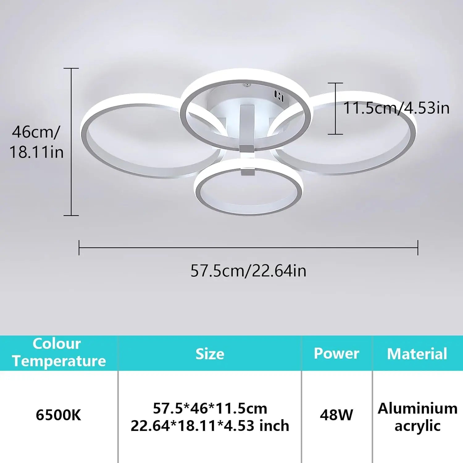 Orbit White – nowoczesna lampa sufitowa