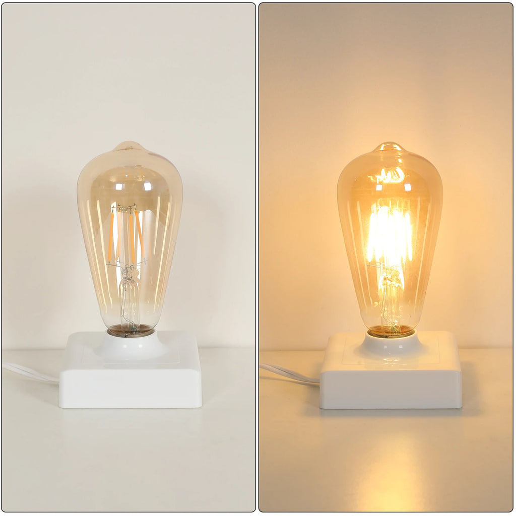 Wire Wrapped Pendant Lamp, E27 Head Lamp Vintage Industrial Chandelier Wood 4 Lamp Bulb Design Forged Lamp(Bulb not included)