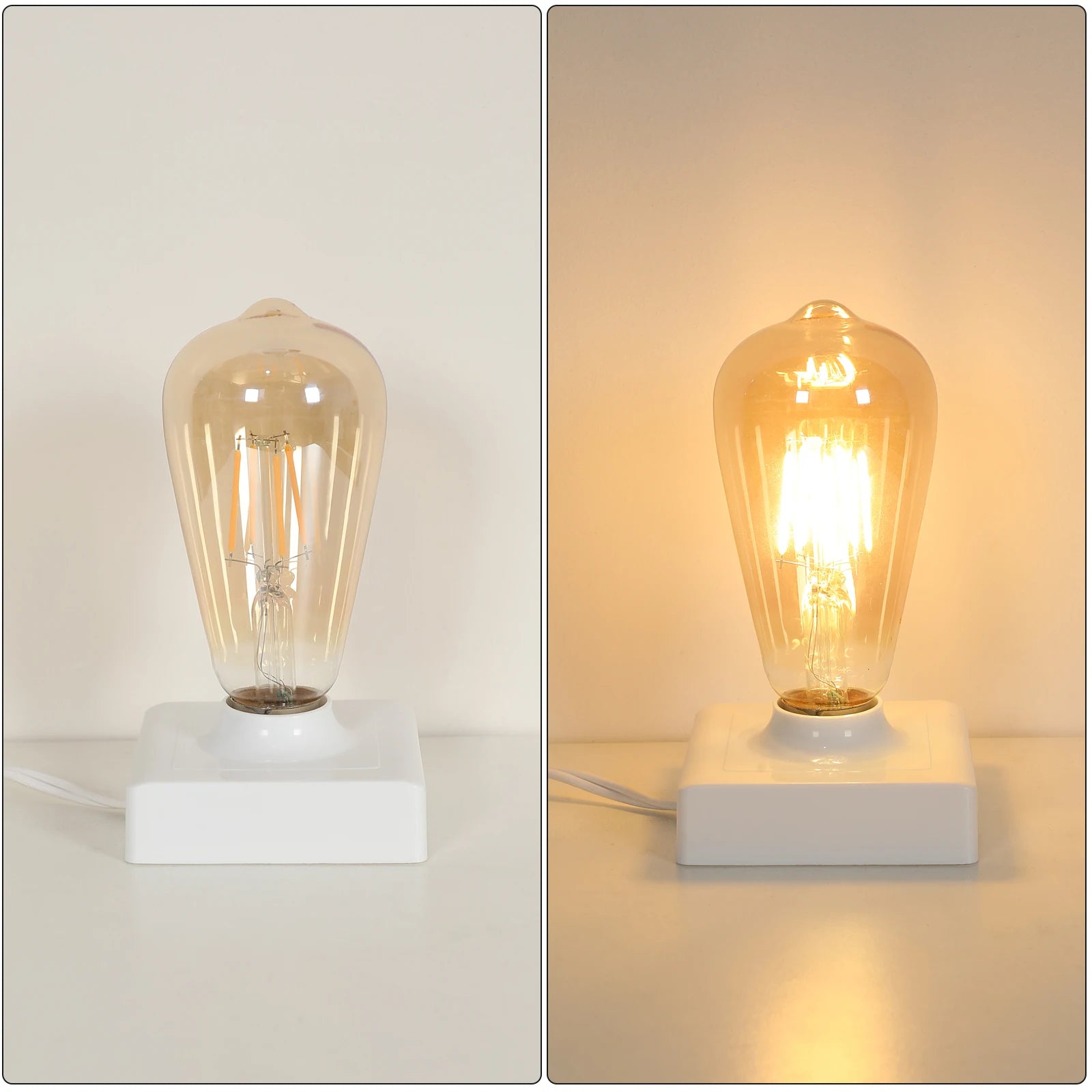 Wire Wrapped Pendant Lamp, E27 Head Lamp Vintage Industrial Chandelier Wood 4 Lamp Bulb Design Forged Lamp(Bulb not included)