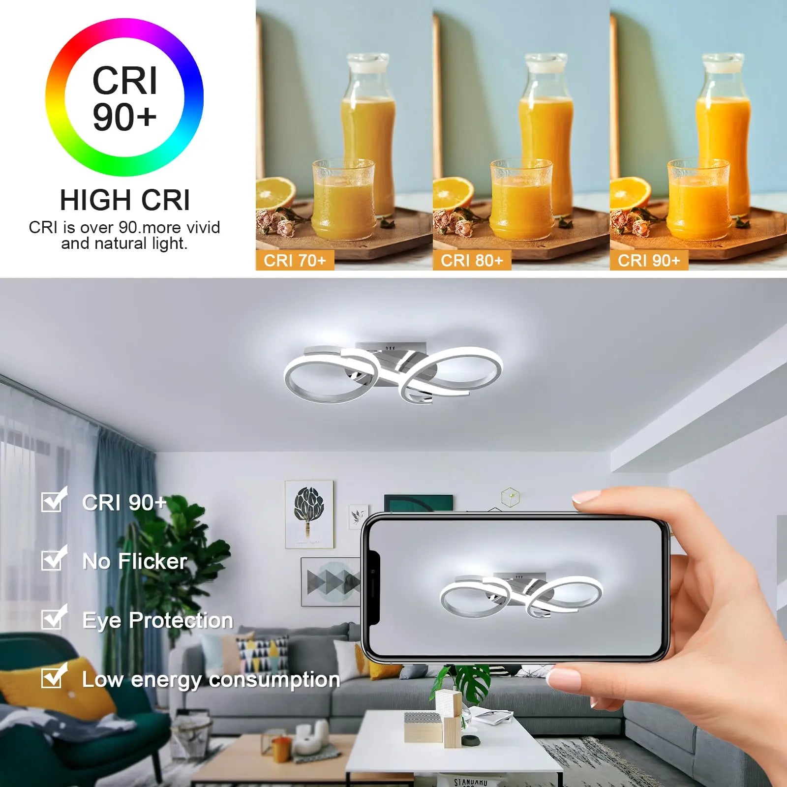 Ufo Chrome – nowoczesna lampa sufitowa