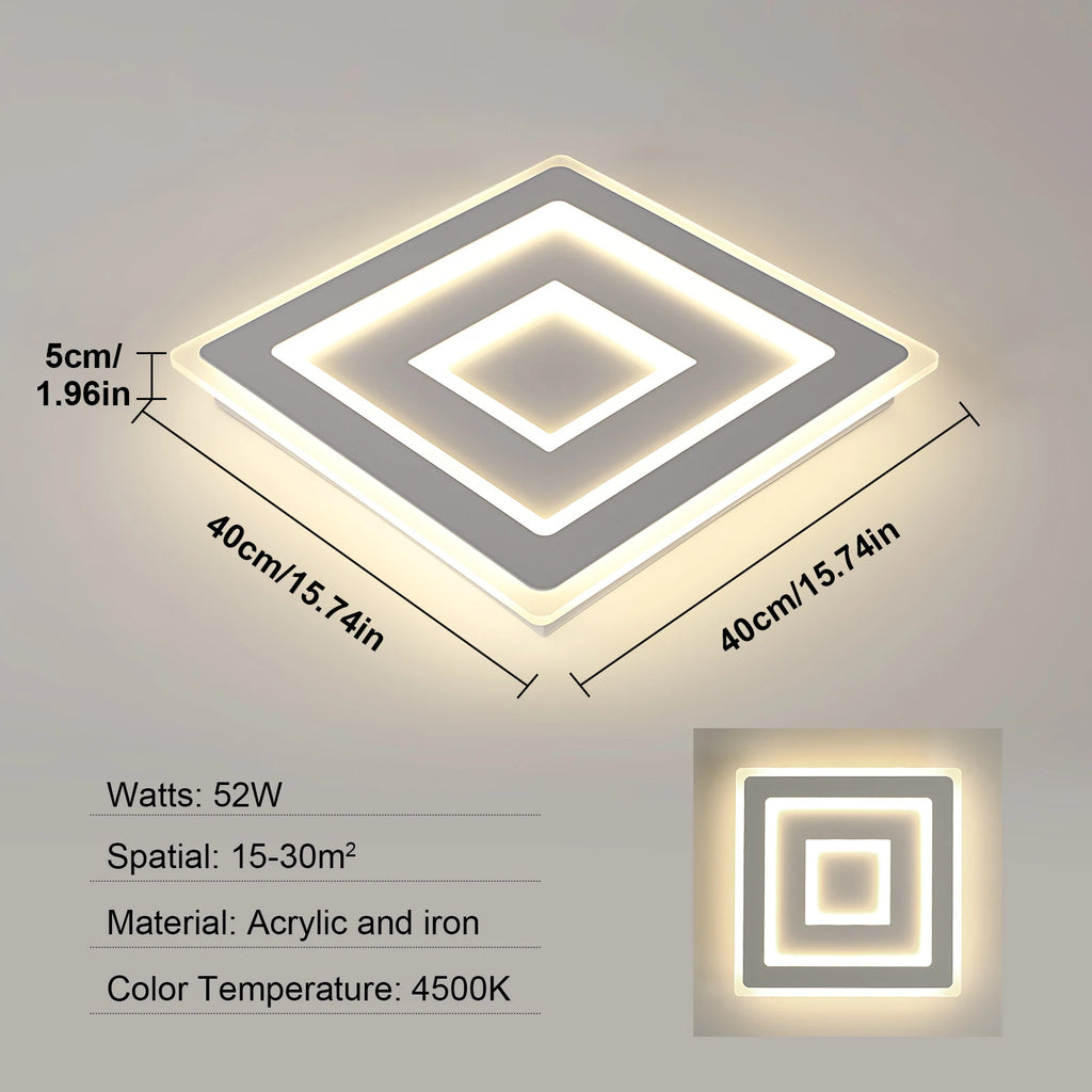 Quadra – nowoczesna lampa sufitowa