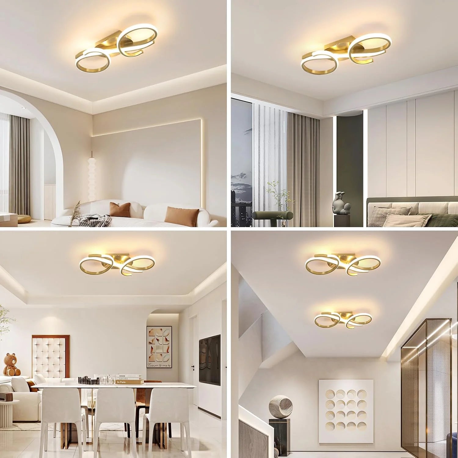Modern LED Ceiling Lamp,36W 3240LM Ceiling Light,Aluminum LED Ceiling Light for Bedroom,Hallway