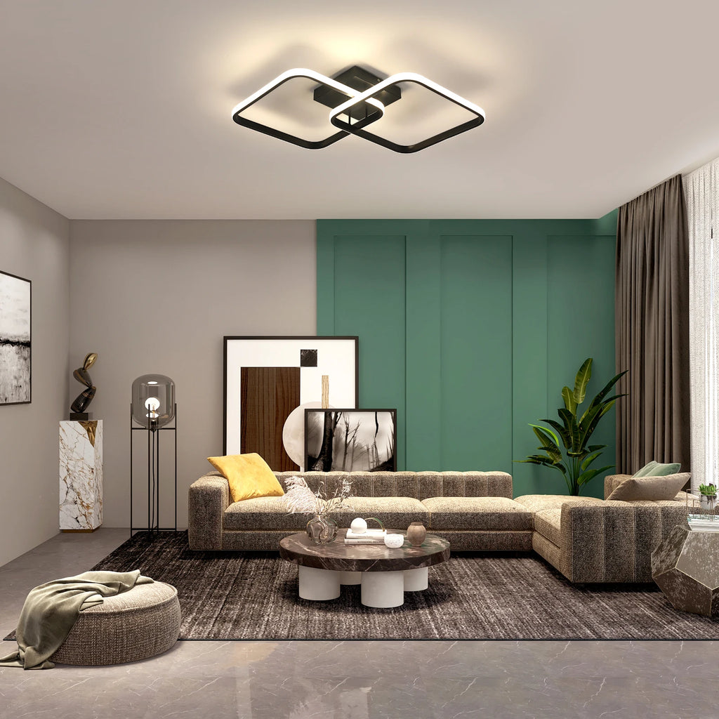 Dimmable LED Ceiling Light,50W 4500LM Ceiling Lamp with Remote Control,Dimmable 3000K-6500K Ceiling Light for Living Room