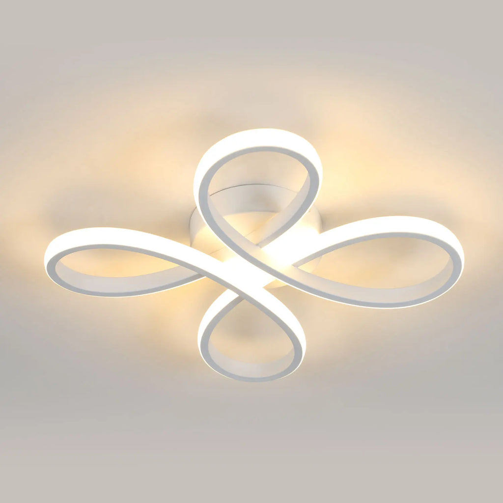 LED Ceiling Light,30W 3500LM Creative Flower Shapes LED Ceiling Lamp in Acrylic Modern Ceiling Light for Living Room,Bedroom,Dining Room,Warm Light 3000K