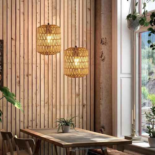 Bamboo Cylinder – Lampa Wisząca Boho