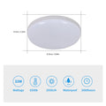 Modern Ceiling Lamp,Ultra Thin 32W 2880LM Ceiling Lights,Non-dimmable Round Flush Ceiling Light For Bedroom,Hallway,Living Room,Cold White Light 6500K
