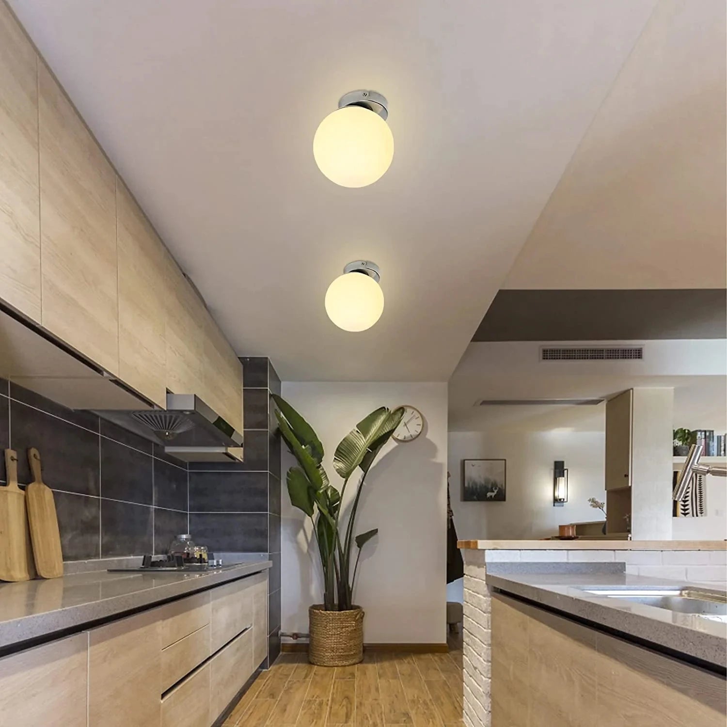 Glass Ball – nowoczesny kinkiet ścienny/ lampa sufitowa