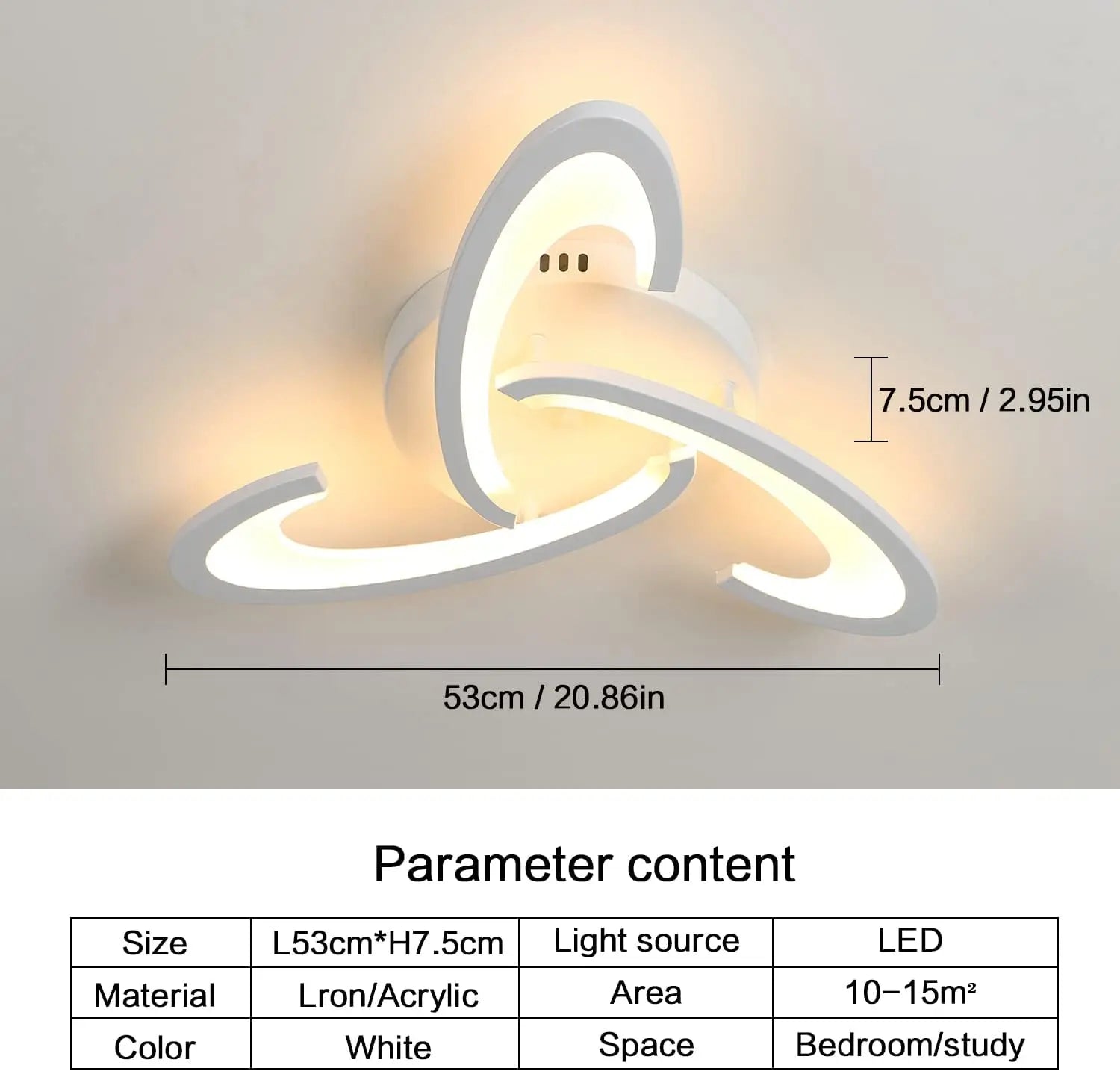 Trinitas – nowoczesna lampa sufitowa