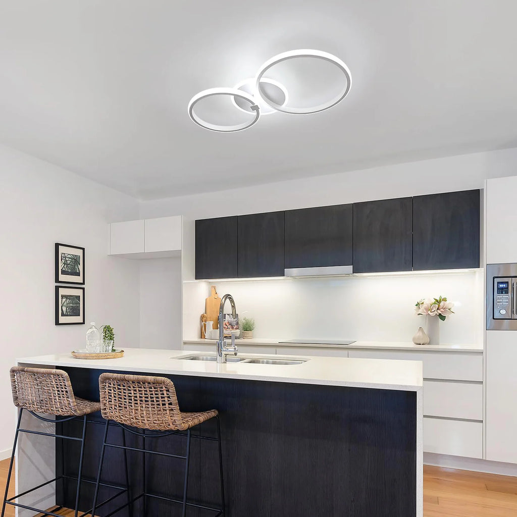 Modern LED Ceiling Lights,42W 3780LM Round Design Ceiling Lighting Ceiling Lamp for Bedroom