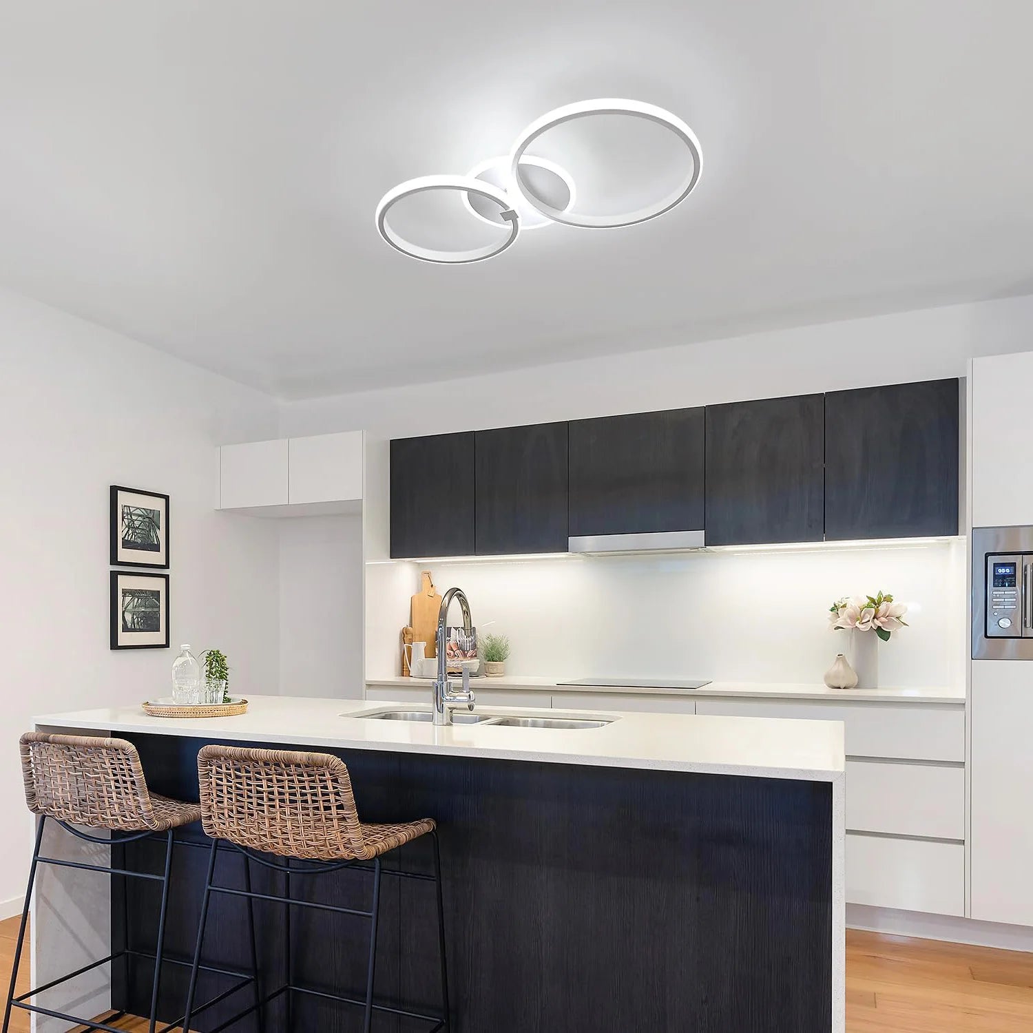 Modern LED Ceiling Lights,42W 3780LM Round Design Ceiling Lighting Ceiling Lamp for Bedroom