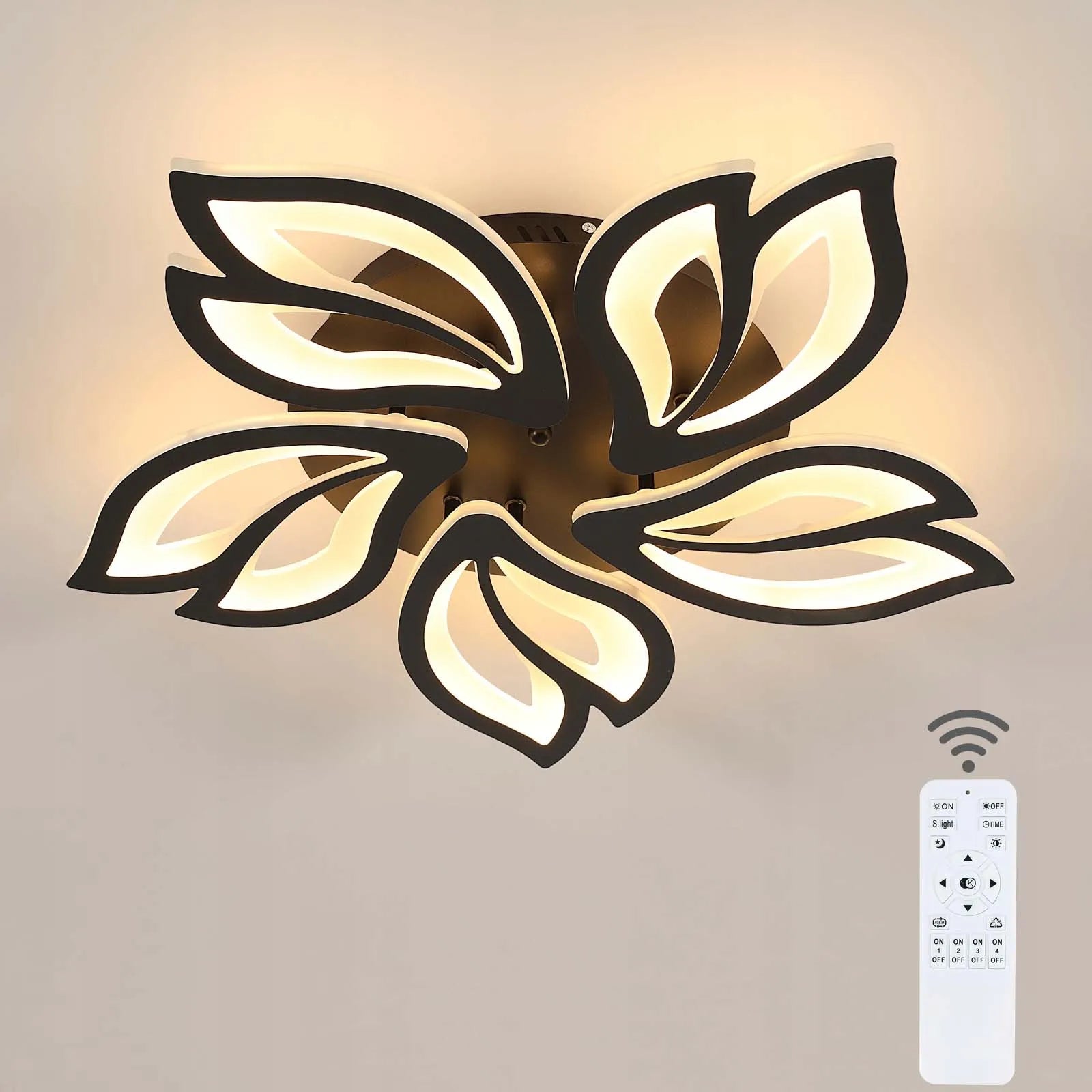 Black Petal – nowoczesna lampa sufitowa