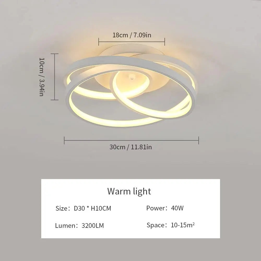 Vortex Warm – nowoczesna lampa sufitowa
