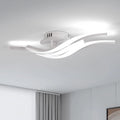 LED Ceiling Light,24W 2700LM 3-Curved Ceiling Lamp,Modern LED Lights Fixtures for Living Room Kitchen Bedroom Corridor,Cold White Light 6500K, Long 52cm
