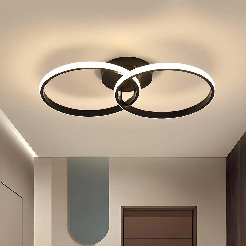 Velo Duo Black – nowoczesna lampa sufitowa