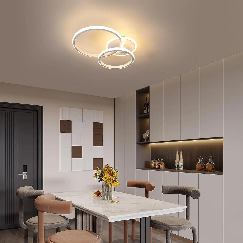 Modern LED Ceiling Lights,42W 3780LM Round Design Ceiling Lighting Ceiling Lamp for Bedroom