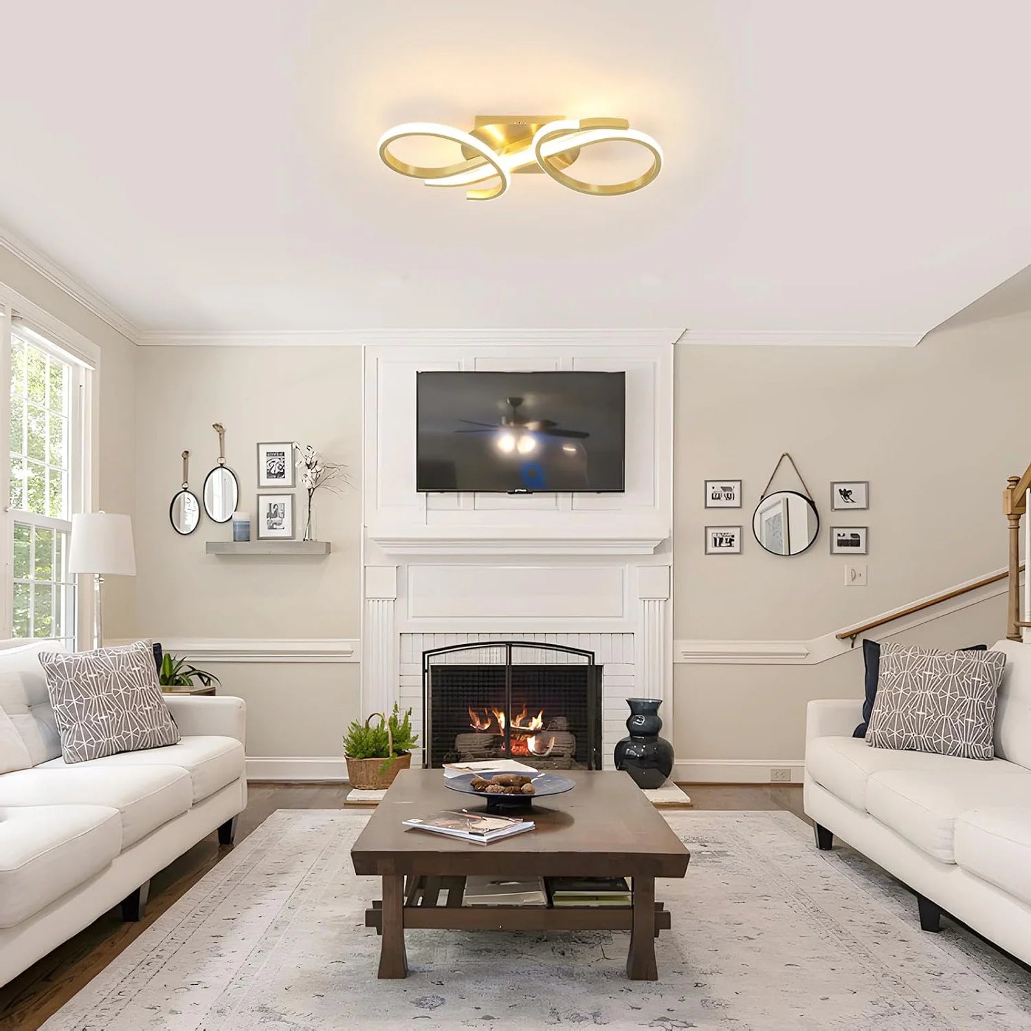 Modern LED Ceiling Lamp,36W 3240LM Ceiling Light,Aluminum LED Ceiling Light for Bedroom,Hallway