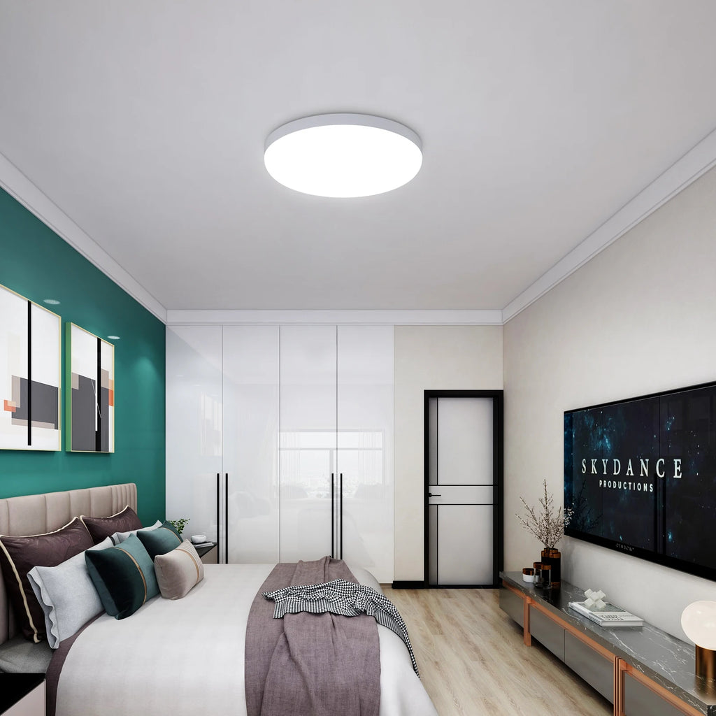 Modern Ceiling Lamp,Ultra Thin 32W 2880LM Ceiling Lights,Non-dimmable Round Flush Ceiling Light For Bedroom,Hallway,Living Room,Cold White Light 6500K